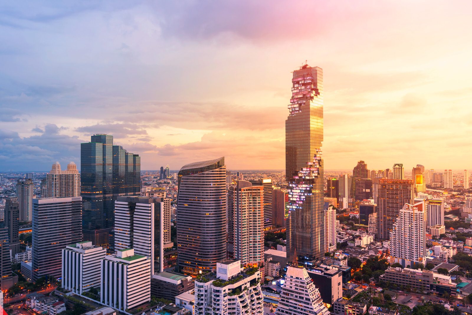 Bangkok view Mahanakhon is the new highest building in Bangkok