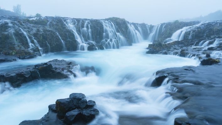 藍色瀑布Bruarfoss