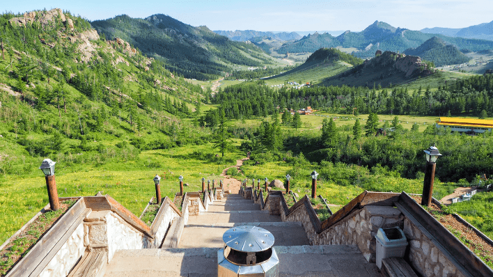 Aryabal 寺廟（智慧橋與108階)