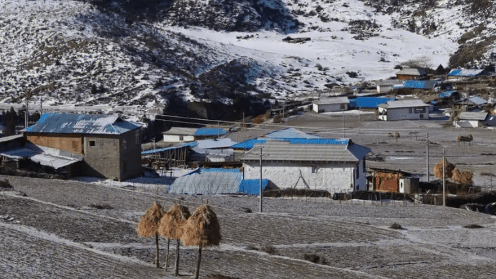 來古村與冰川群