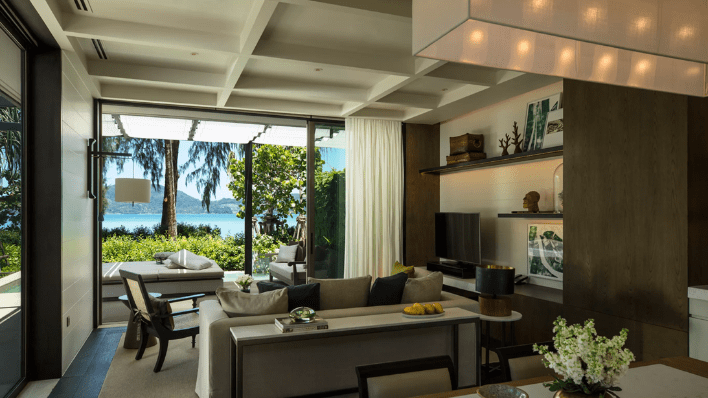 beachfront pool villa