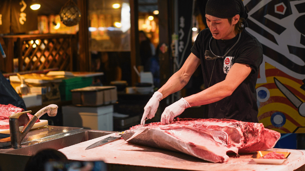 黑潮市場 鮪魚解體秀